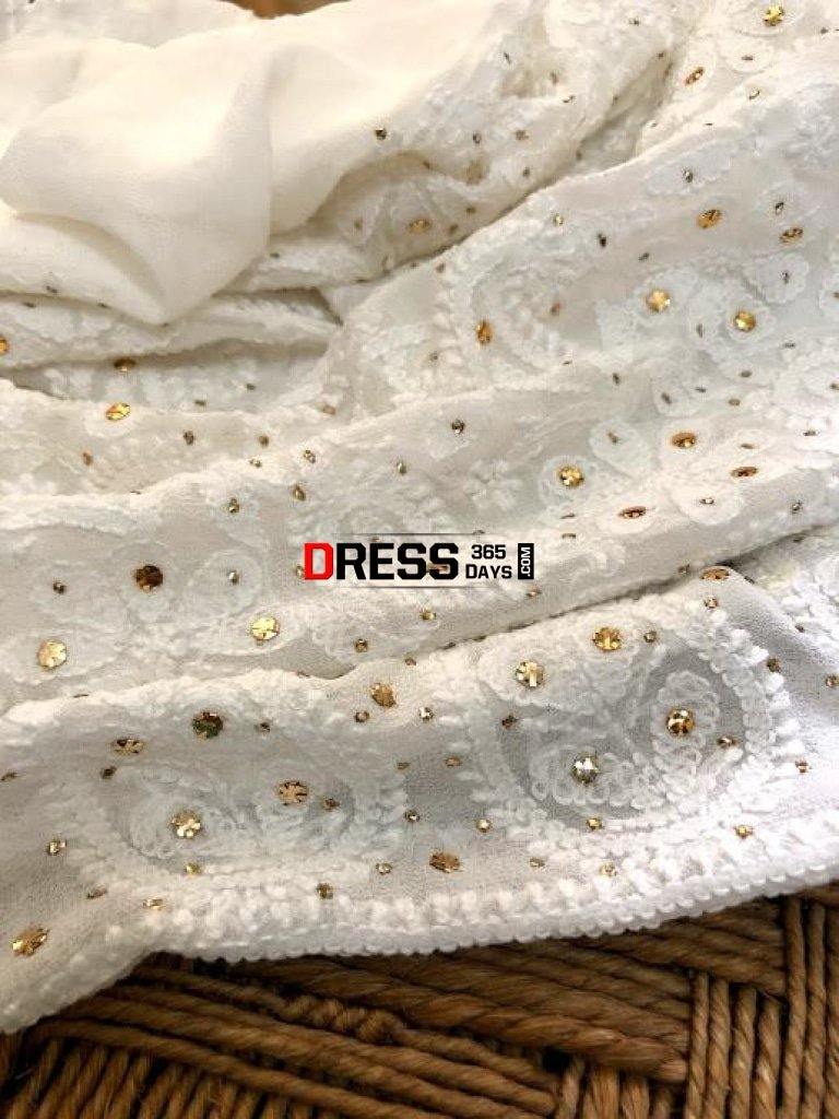 Mukaish Chikankari Kurti Fabric