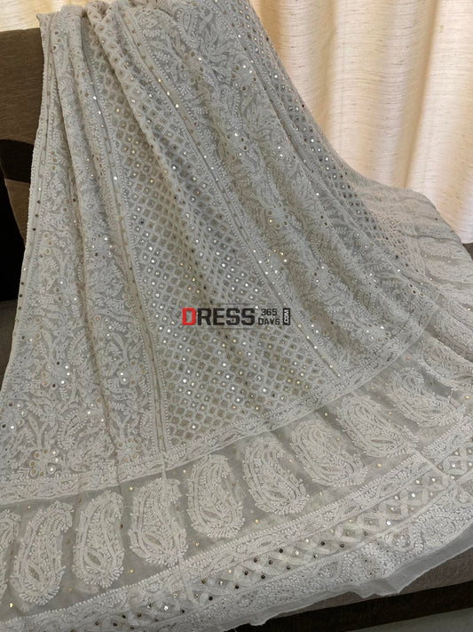 Mukaish Chikankari Lehenga Skirt (Lehenga Only)