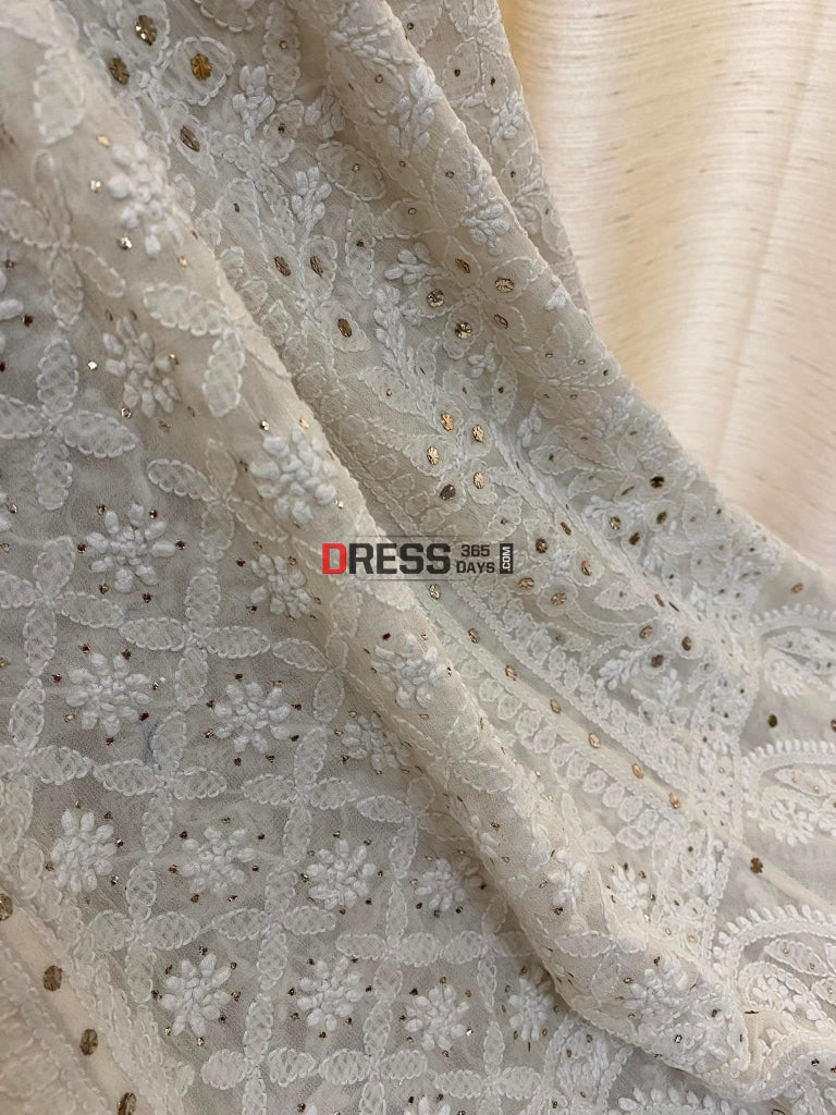 Mukaish Chikankari Lehenga Skirt (Lehenga Only)