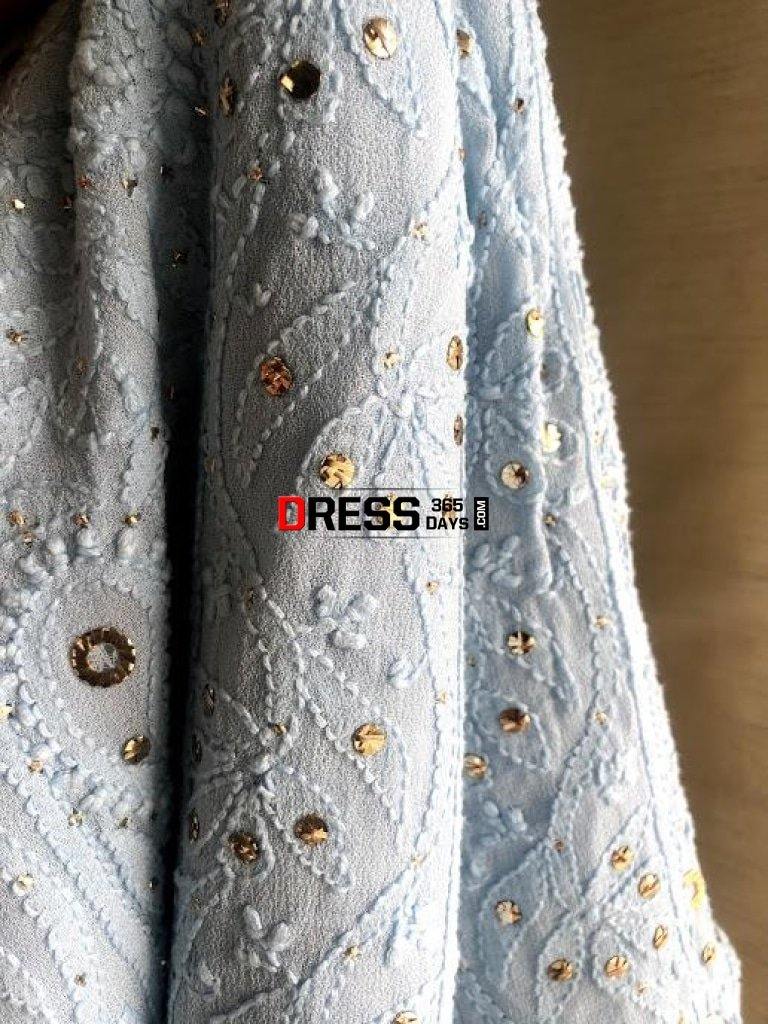 Mukaish Chikankari Viscose Georgette Suit Suits