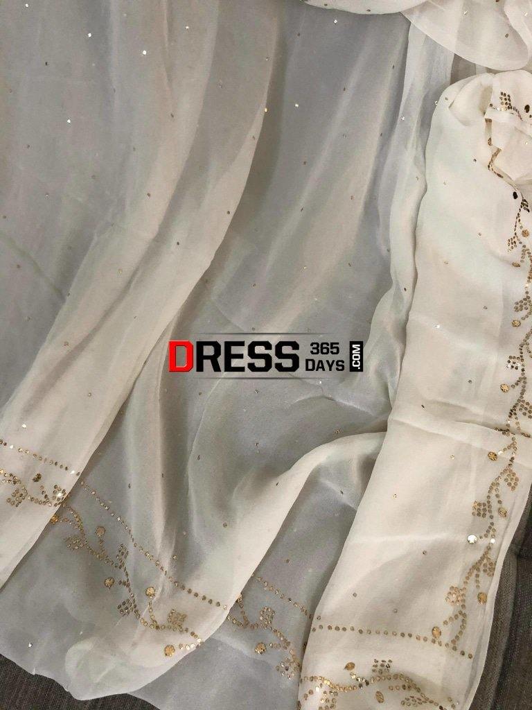 Mukaish Work Designer Suit Chikankari Suits