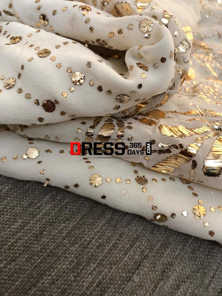 Mukaish Work Designer Suit Chikankari Suits