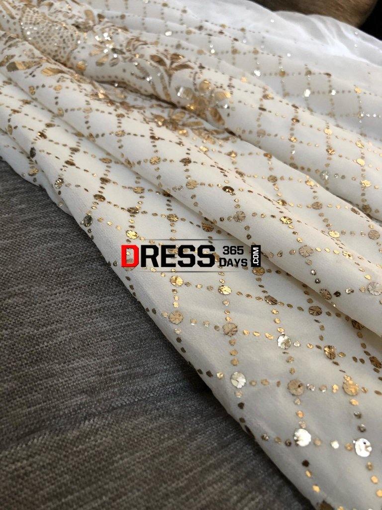 Mukaish Work Designer Suit Chikankari Suits