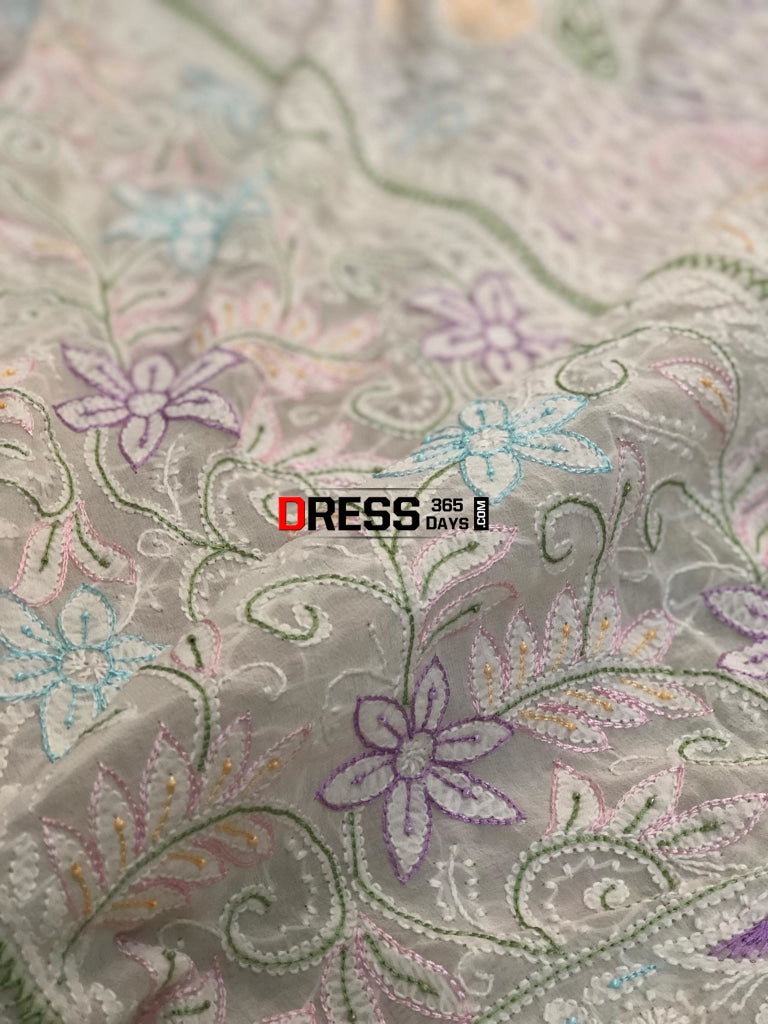 Designer Chikankari Lehenga Skirt