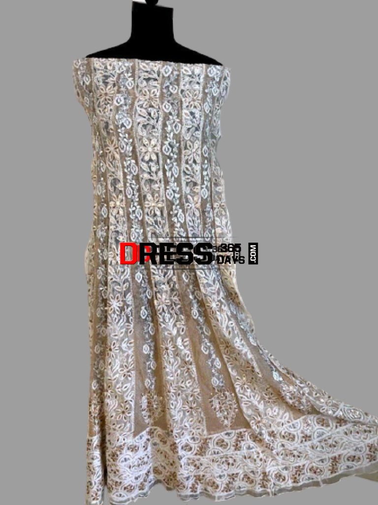 Net Gota Patti Chikankari Anarkali (Only Anarkali)