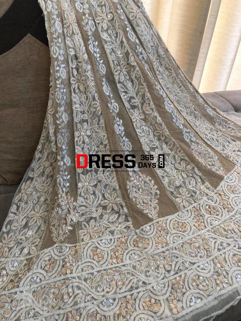 Net Gota Patti Chikankari Anarkali (Only Anarkali)