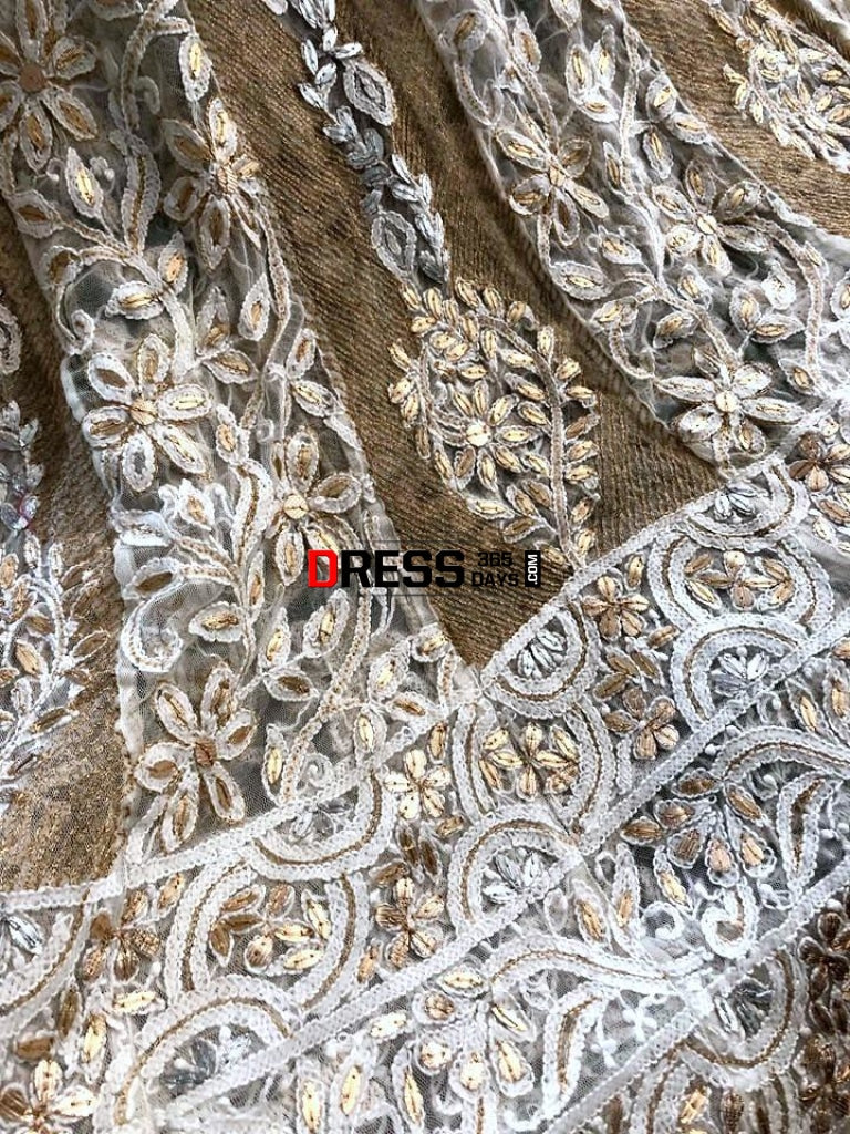 Net Lucknow Chikankari Gota Patti Anarkali (Only Anarkali)