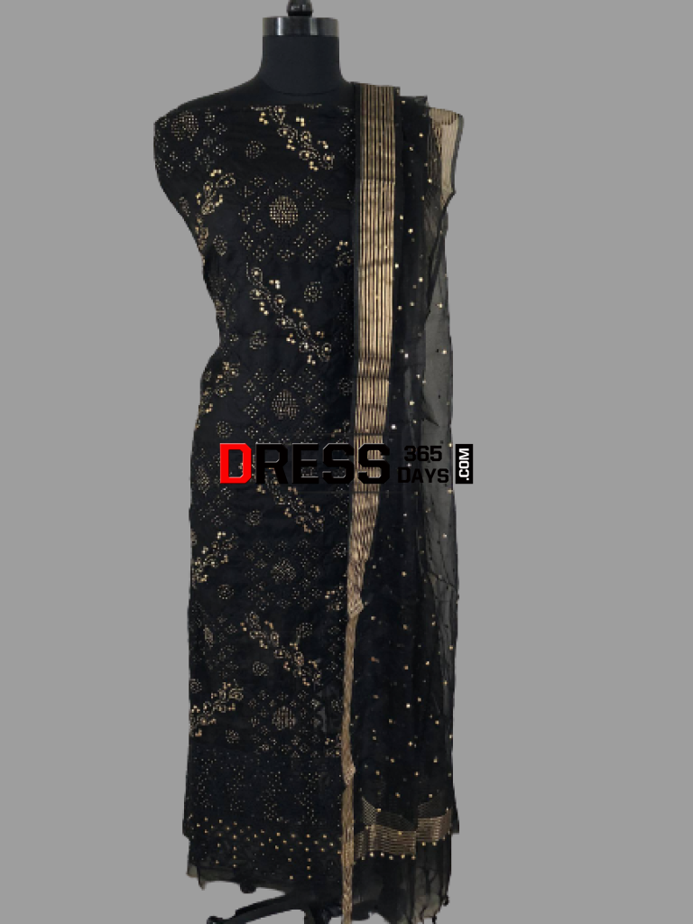 Organza Kamdani Lucknowi Chikankari Suit Suits