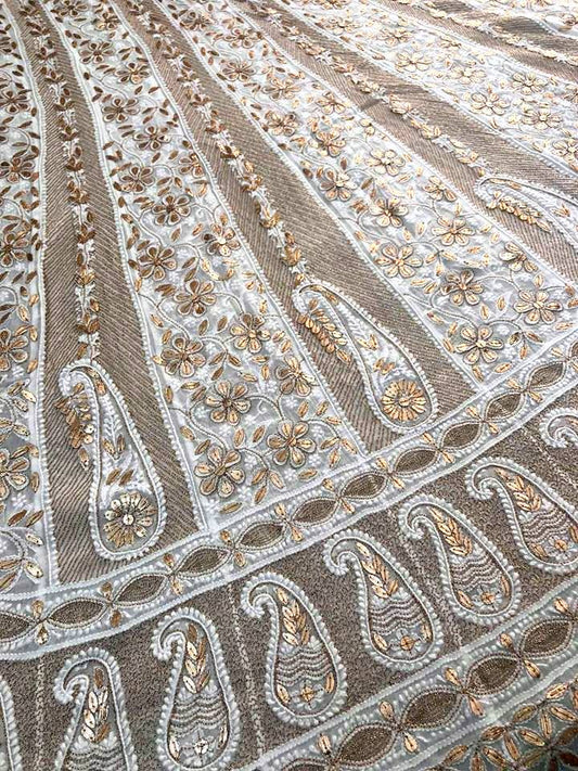 Viscose Georgette Anarkali Suit with Gota Patti (Anarkali and Dupatta)