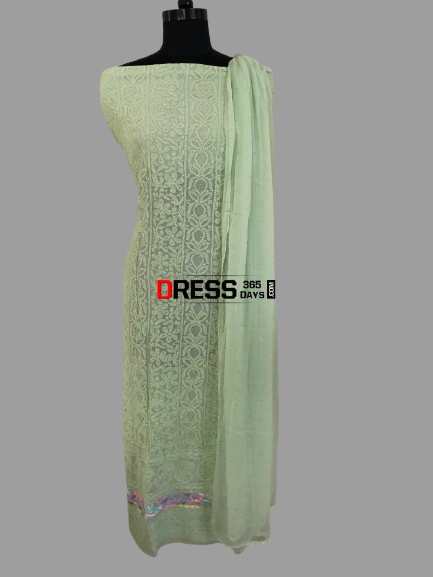 Parsi Daaman Chikankari Suit - Dress365days