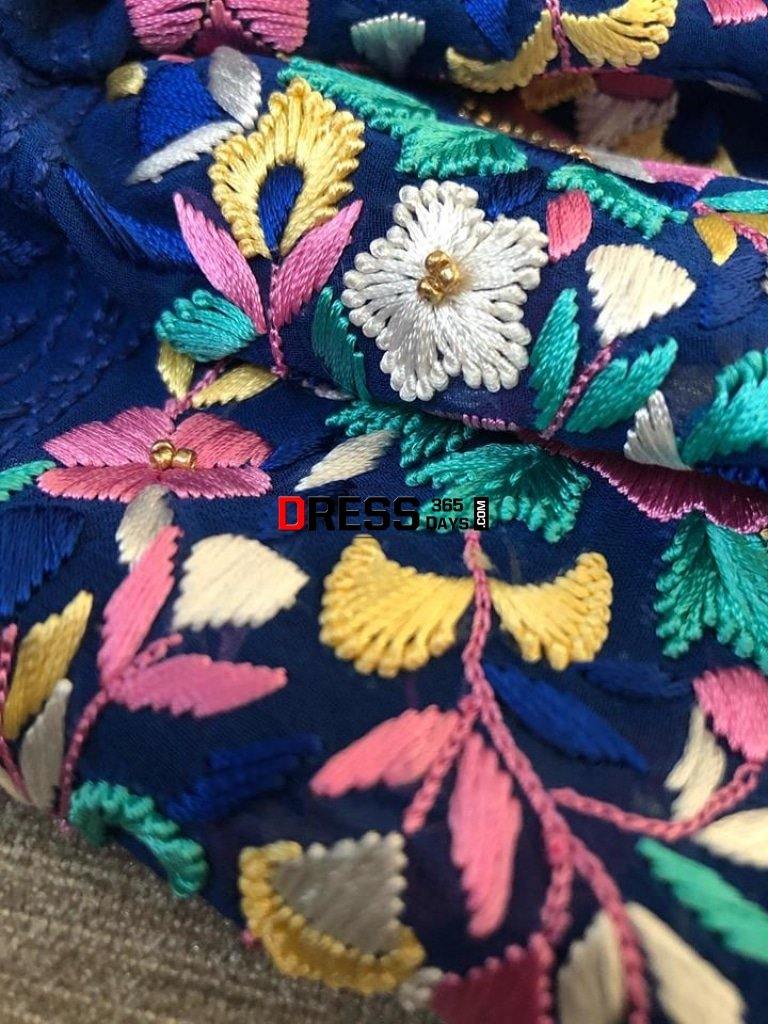 Parsi Gara Chikankari Suit Suits