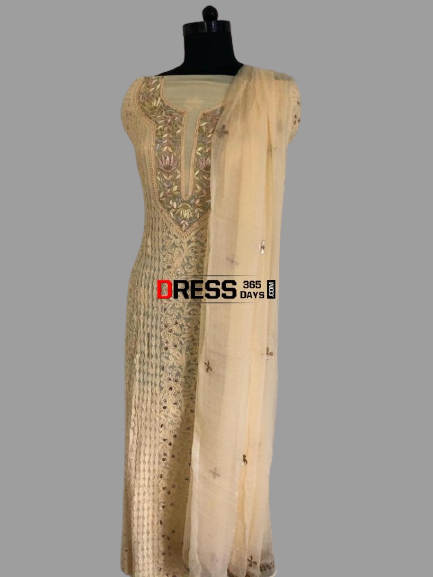 Parsi Gara Suits with Chikankari embroidery - Dress365days