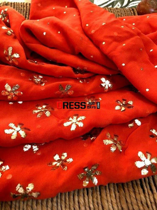 Party Wear All Over Mukaish Suit Chikankari Suits