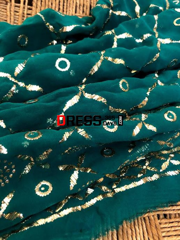 Party Wear All Over Mukaish Suit Chikankari Suits