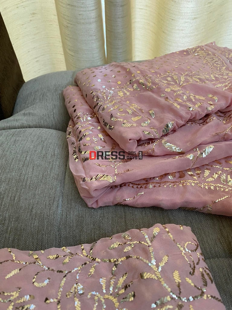 Pastel Pink Masterpiece Kamdani Lehenga Set