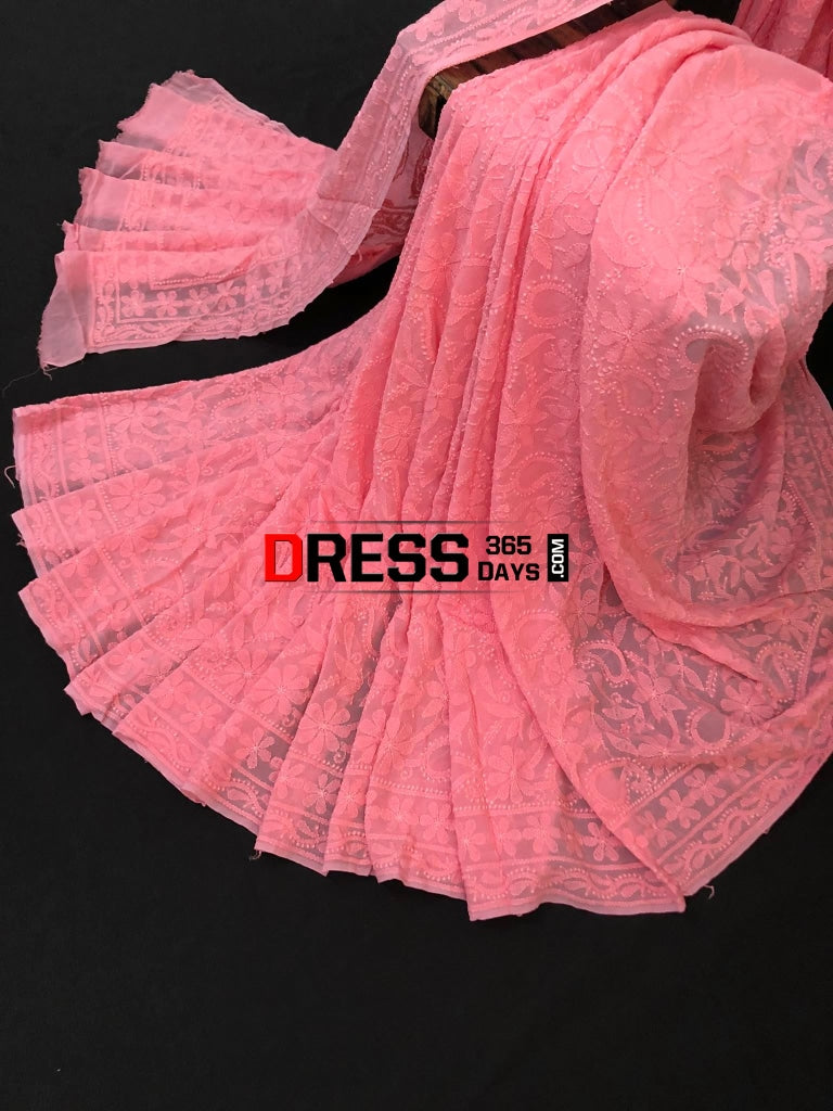 Chikankari saree