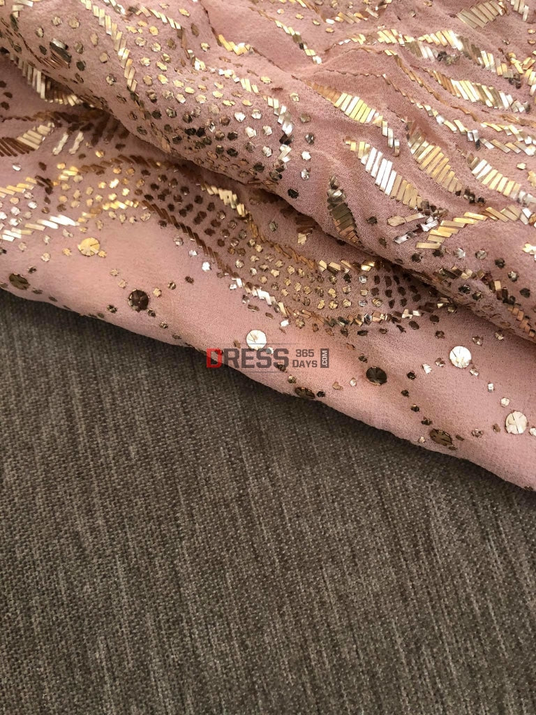Peachy Pink Kamdani Suit Chikankari Suits