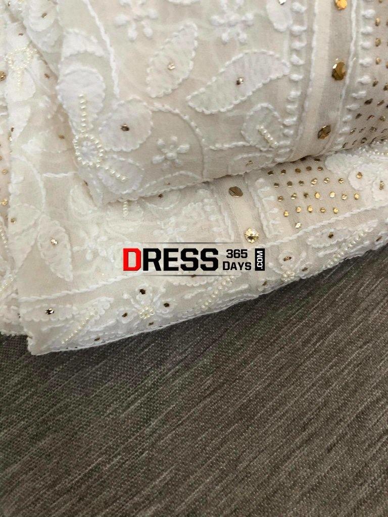 Pearl And Kamdani Chikankari Anarkali Suit