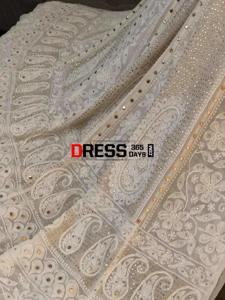 Pearl And Kamdani Chikankari Anarkali Suit