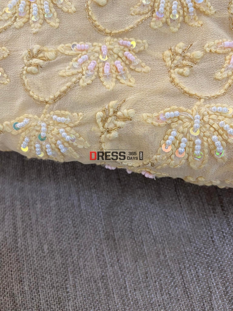 Pearl & Gota Patti Chikankari Lehenga Set