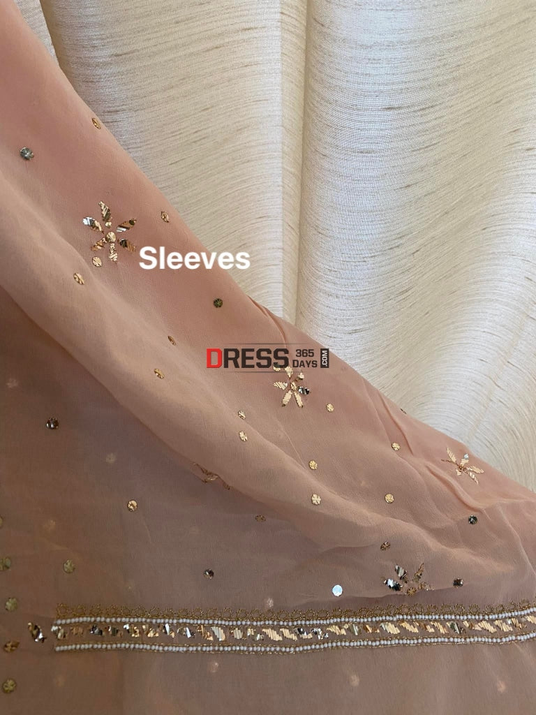 Pearl Kamdani & Work Lucknowi Suit Chikankari Suits