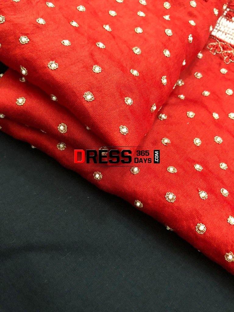 Pure Chanderi Silk Chikankari Suit With Beads Work Suits