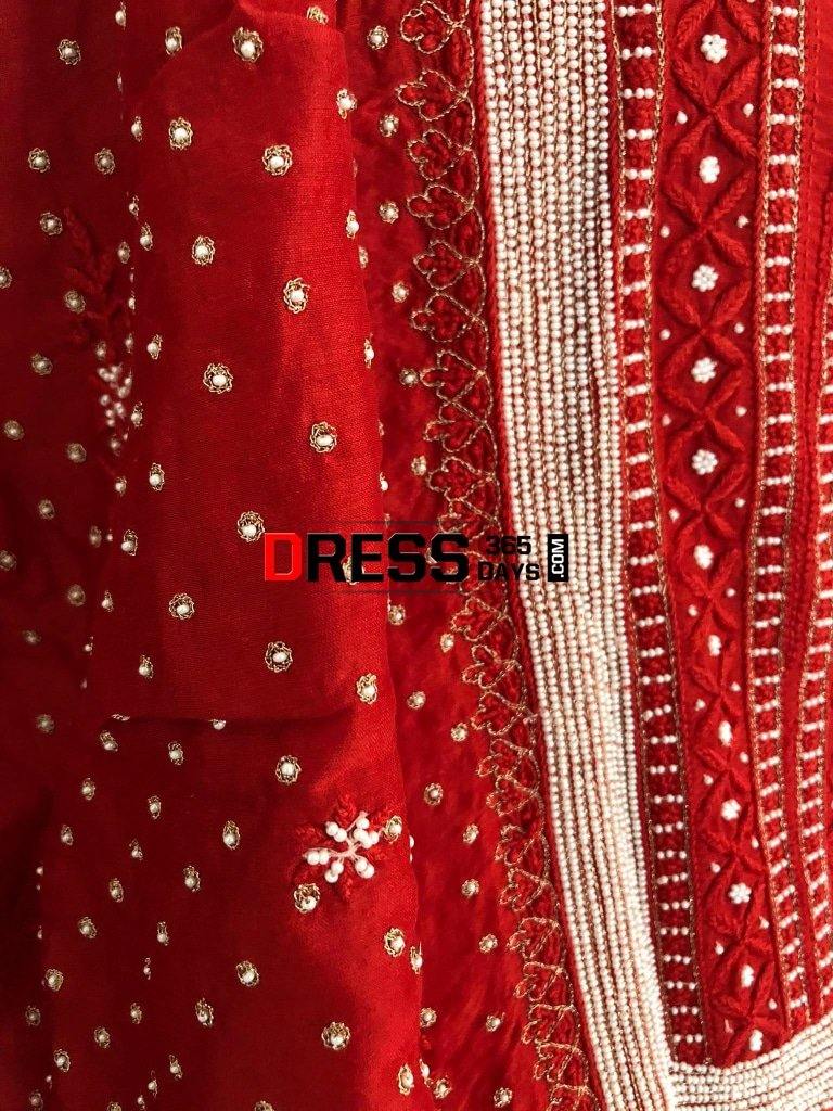 Pure Chanderi Silk Chikankari Suit With Beads Work Suits