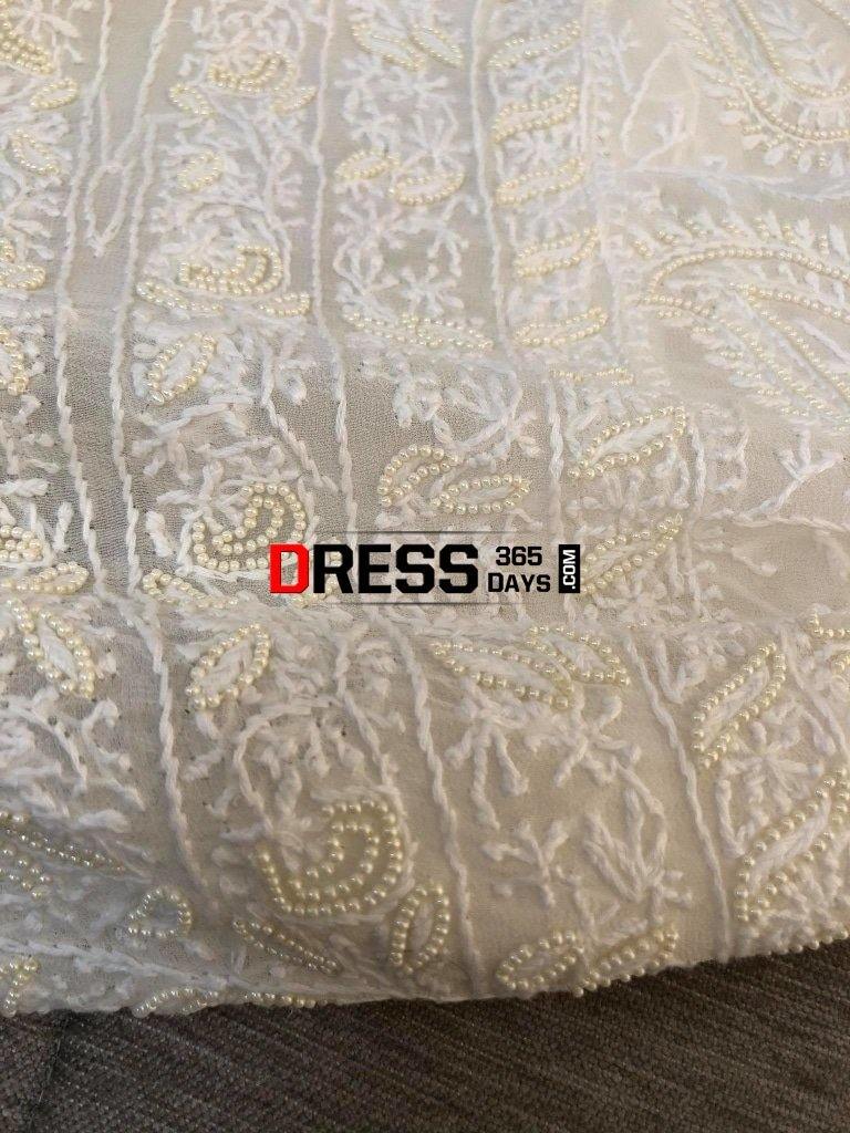 Pure Georgette Chikankari Suit (Pearl Work) Suits