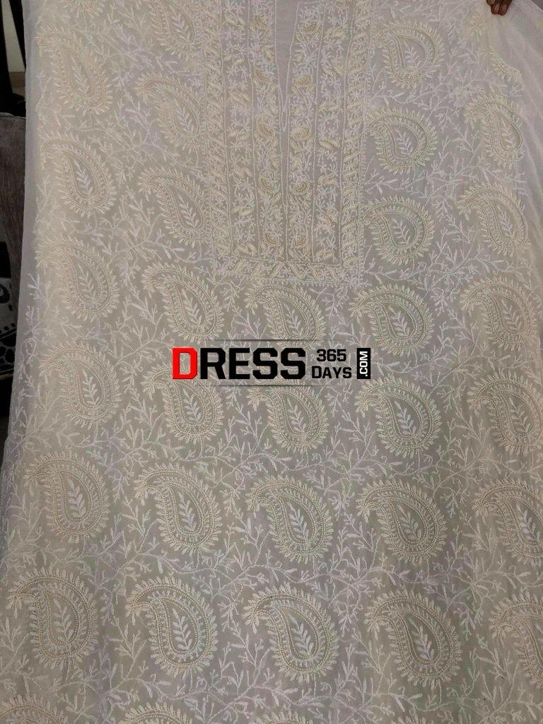 Pure Georgette Chikankari Suit (Pearl Work) Suits