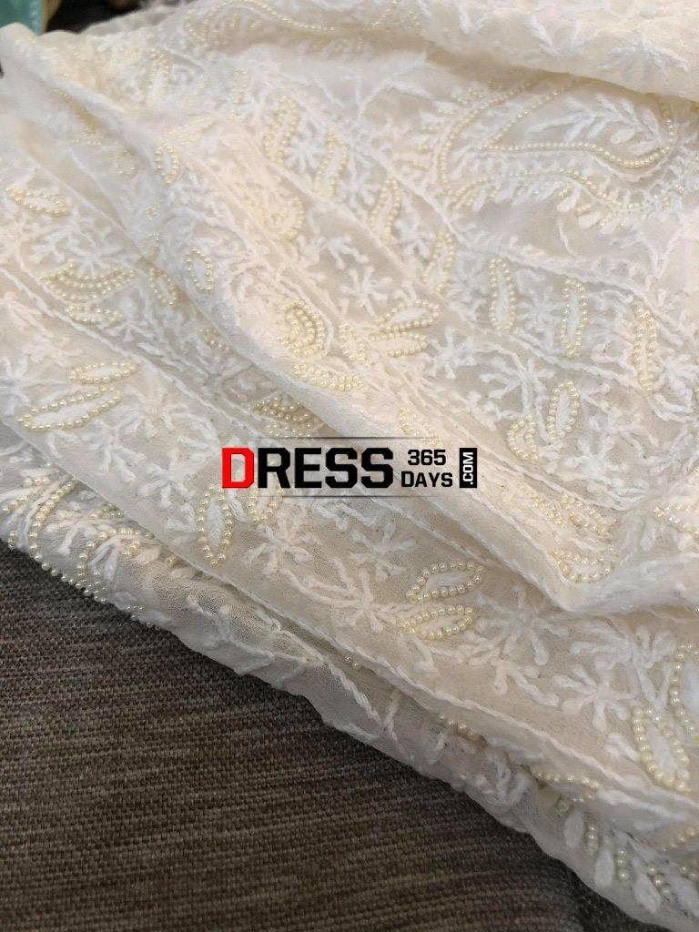 Pure Georgette Chikankari Suit (Pearl Work) Suits