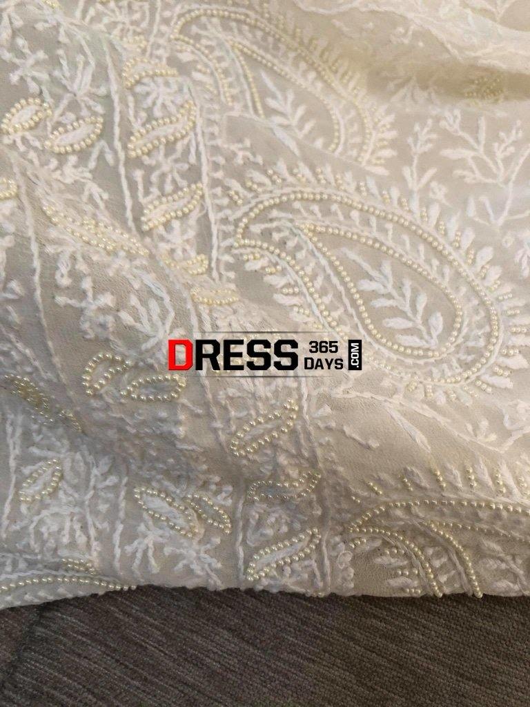 Pure Georgette Chikankari Suit (Pearl Work) Suits