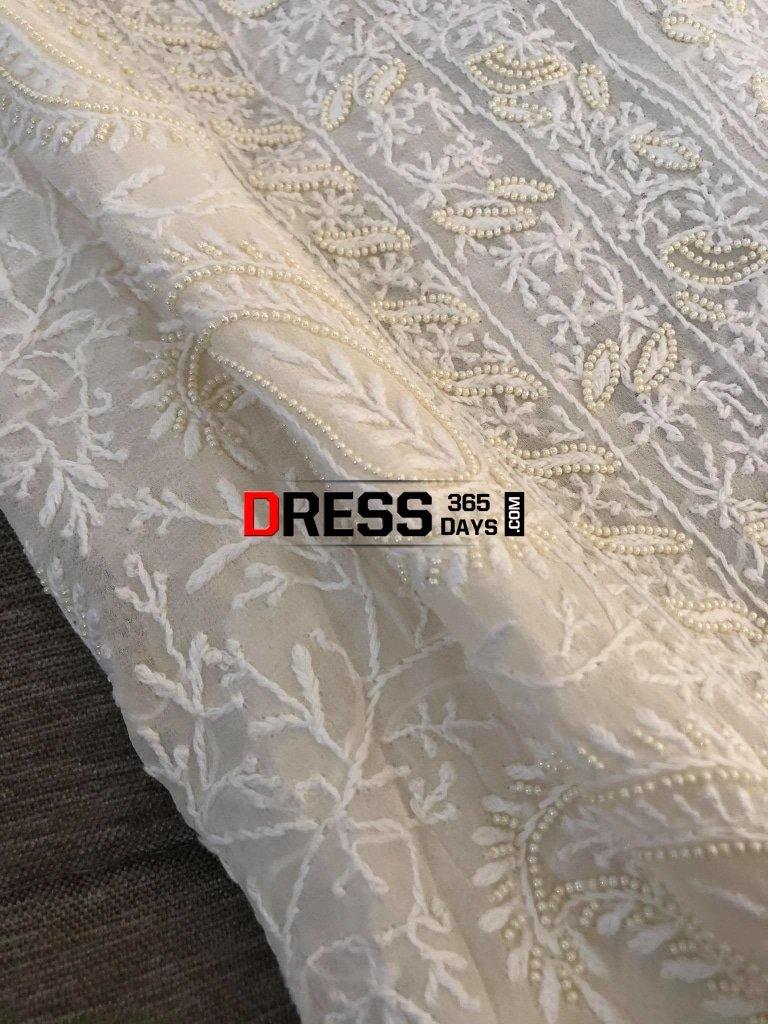 Pure Georgette Chikankari Suit (Pearl Work) Suits