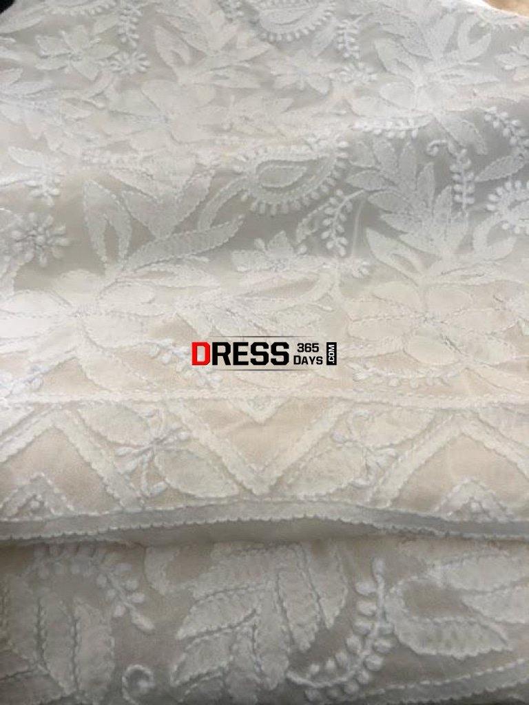 Pure Georgette Chikankari Suit Suits