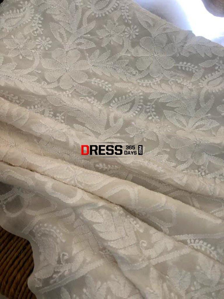Pure Georgette Chikankari Suit Suits