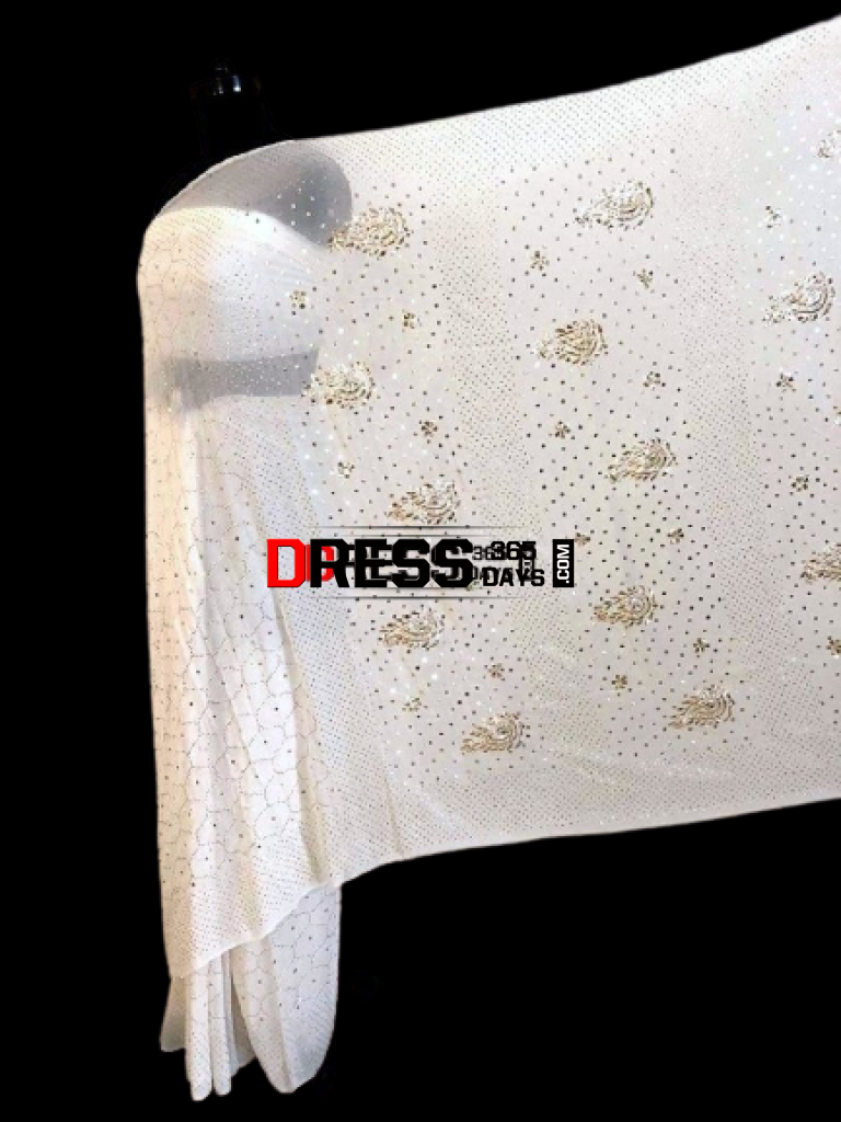 Pure Georgette Kamdani Saree Chikankari