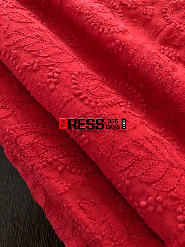 Pure Georgette Lucknow Chikankari Suit Suits
