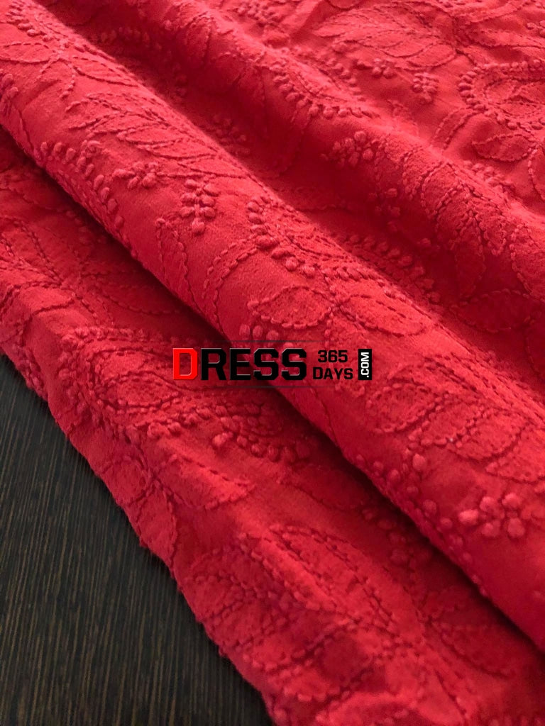 Pure Georgette Lucknow Chikankari Suit Suits