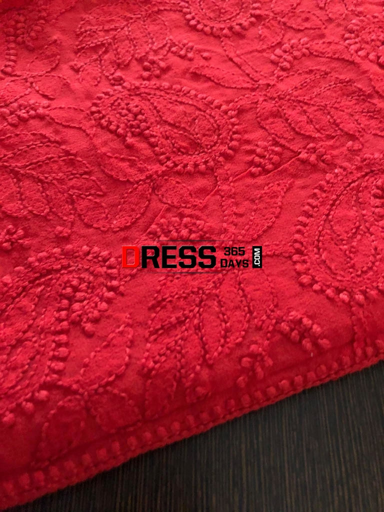 Pure Georgette Lucknow Chikankari Suit Suits
