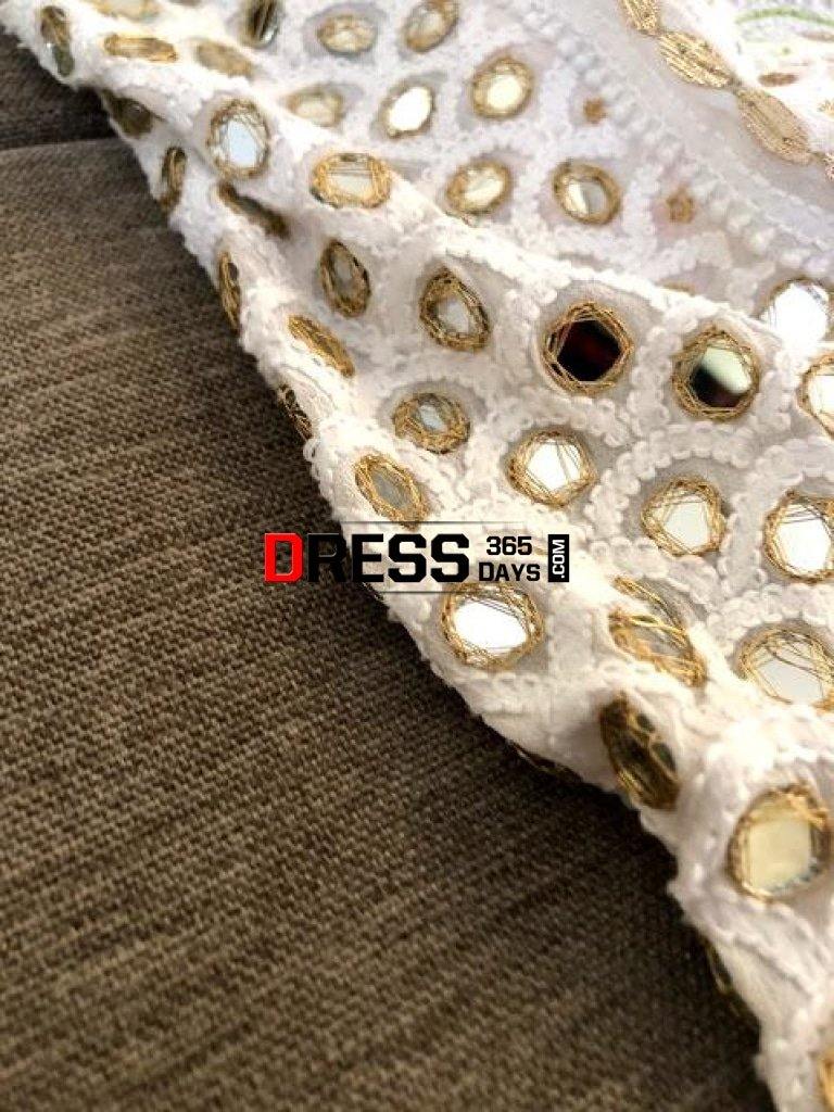 Real Mirrors And Gota Patti Chikankari Lehenga Skirt (Only Skirt)