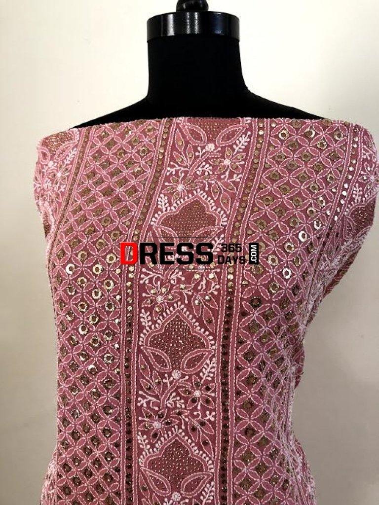 Ring Mukaish Chikankari Suit Suits
