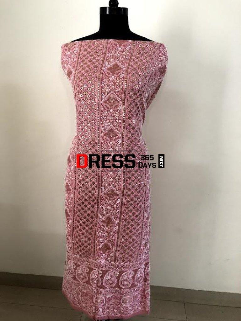 Ring Mukaish Chikankari Suit Suits