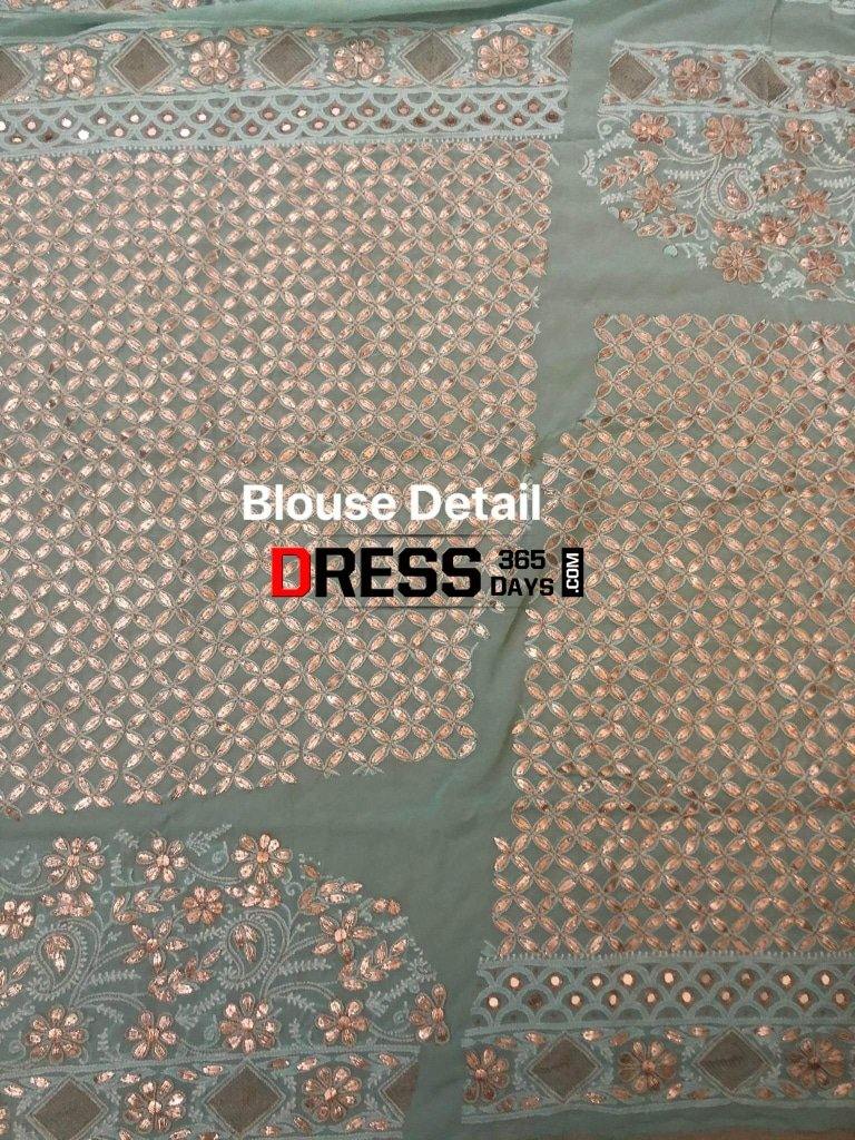 Sea Green Gota Patti Chikankari Lehenga Set