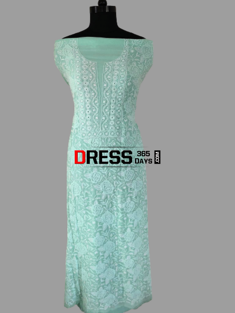 Sea Green Chikankari 2 piece set
