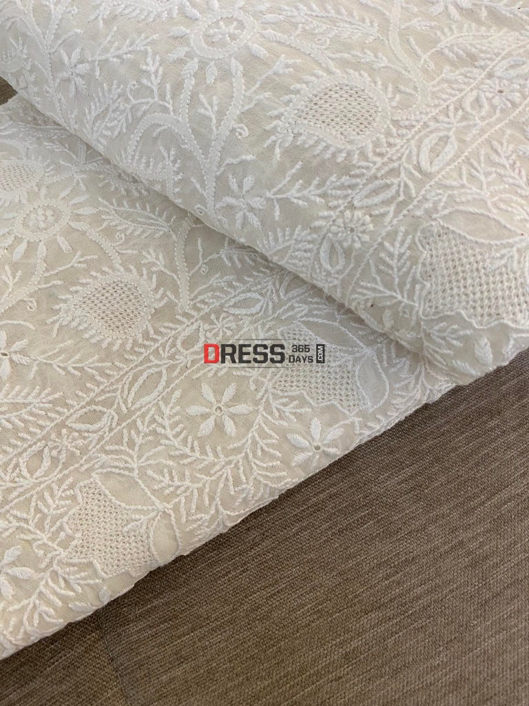 Superfine Hand Jaali Lucknow Chikankari Saree