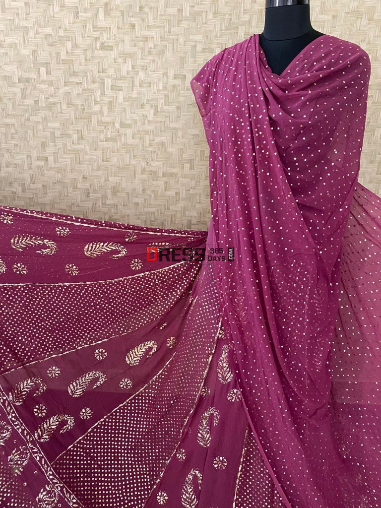 Wine Masterpiece Kamdani Lehenga Set