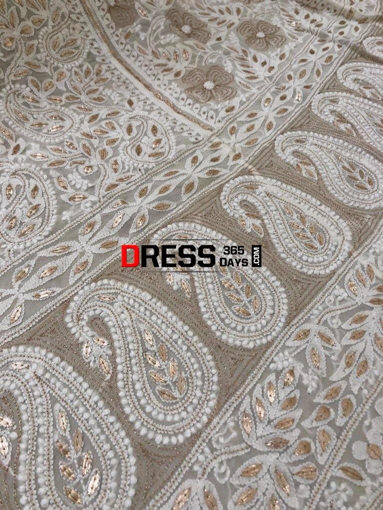 Zari And Gota Patti Chikankari Lehenga Skirt